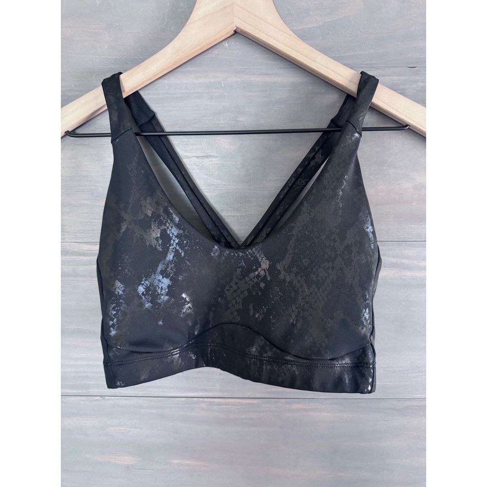 Carbon38 Snake Print Contour Racerback Sports Bra Size Small‎